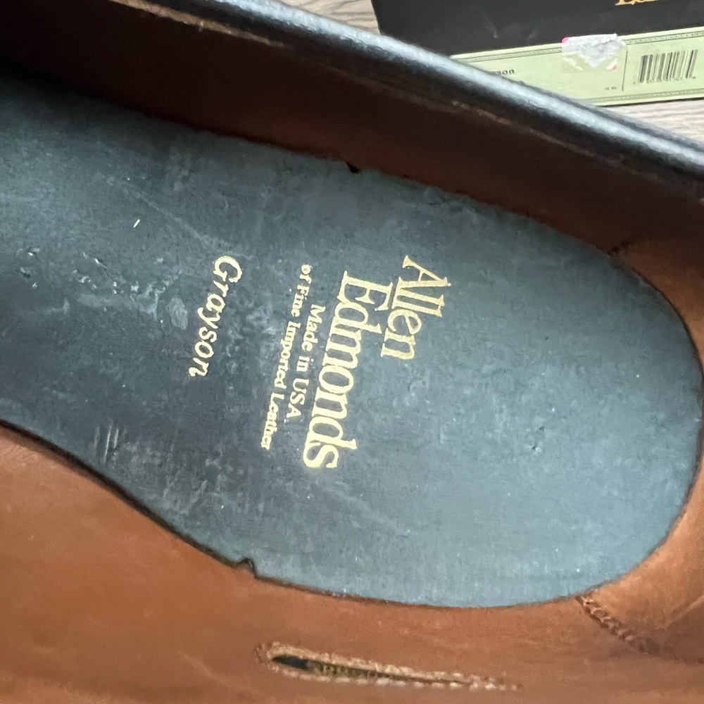 NEW Allen Edmonds Grayson Black Tassel Loafers 9 D - Picture 11 of 11